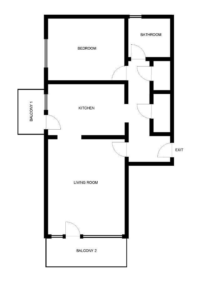 Apartment Rino****, 58M², 170M From The Beach リエカ エクステリア 写真